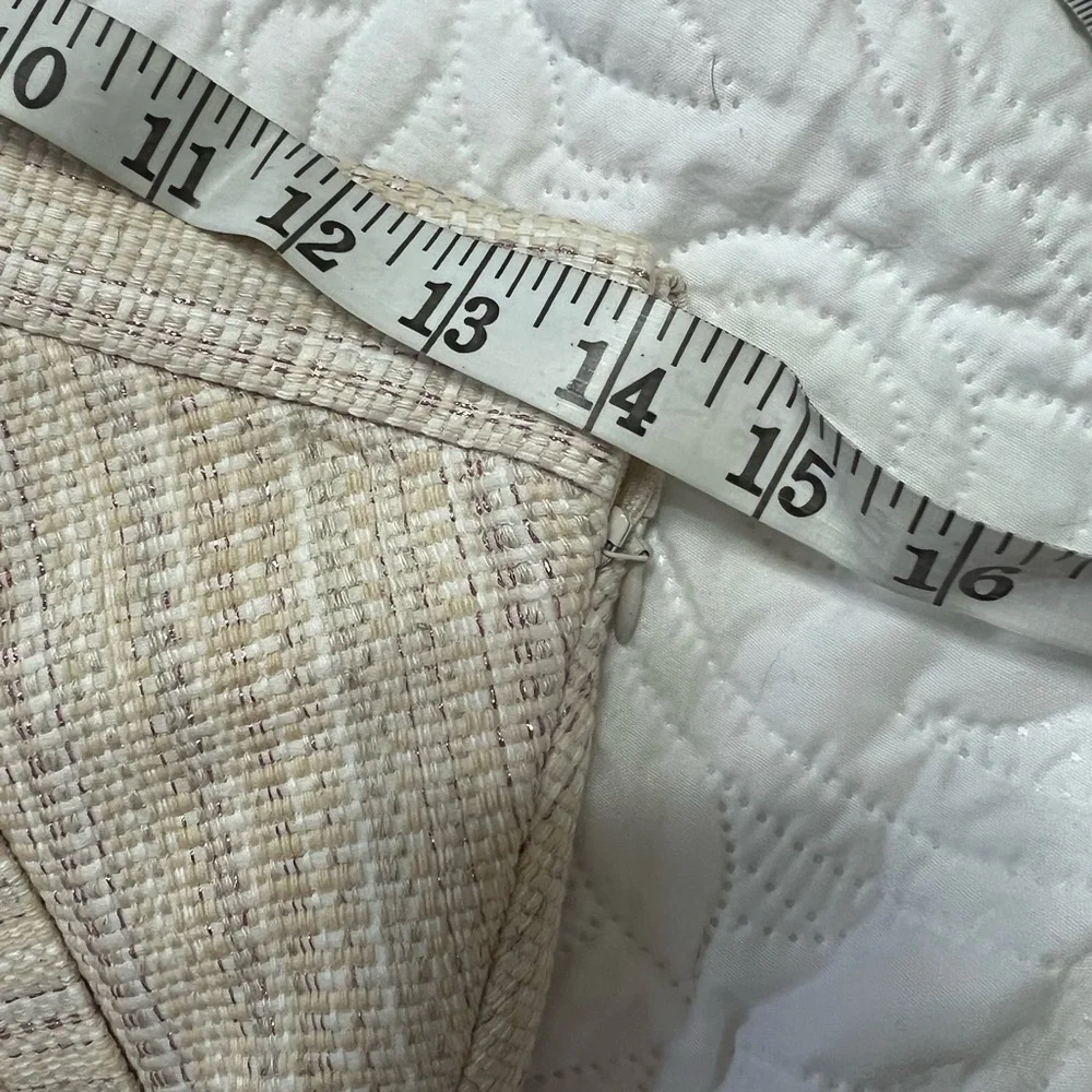 Brooks Brothers skirt suit woman 2 4 cream Silver Pink NWT Jacquard Cropped set